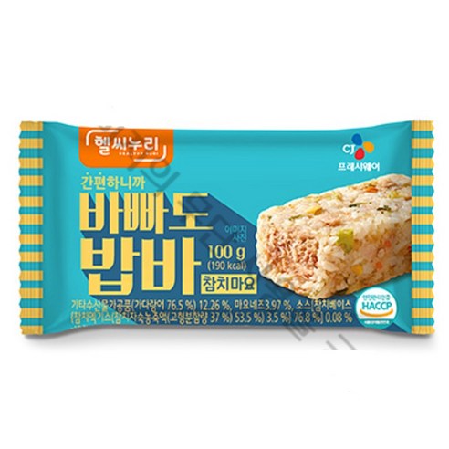 헬씨누리 바빠도 밥바 참치마요 100g x 40개 (1박스), 40개, 100g