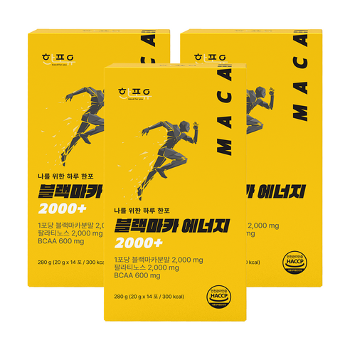 한포유 블랙마카 에너지 2000+, 42개, 20g