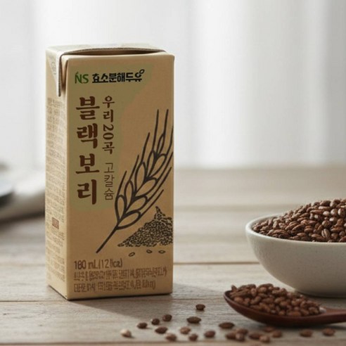 네이처세븐 효소분해 블랙보리 우리 20곡 고칼슘두유 190ml 16팩
