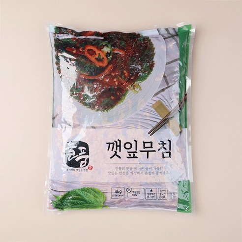 먹판사 늘품 깻잎무침 4kg 양념이 골고루 배여 감칠맛이 좋은 반찬