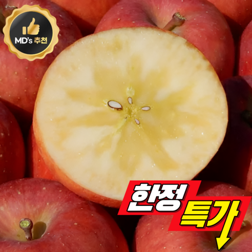 [꿀당도보장]재구매1위 산지직송 경북 꿀사과 부사사과, 1박스, 10kg