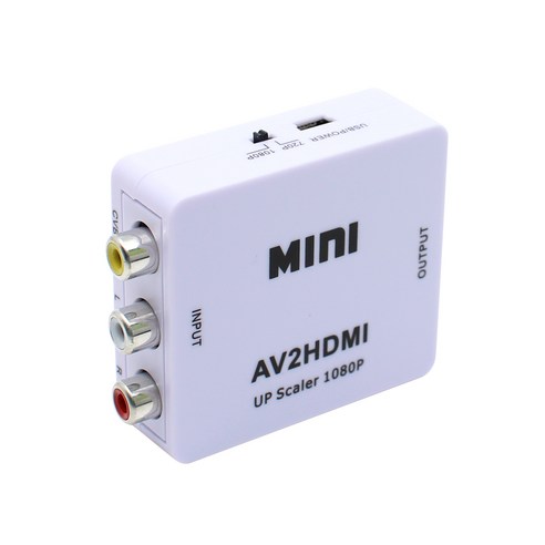 AV to HDMI컨버터 3RCA 콤포지트 AV2HDMI TV 영상변환 출력 RNX0648, 단일상품, 1개