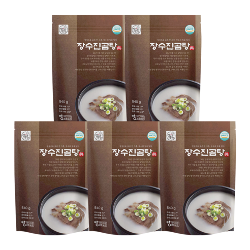 30년 전통 장수진곰탕 100% 한우 사골 한우사태 고기 곰탕, 10개, 540g