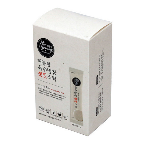 해통령 육수명장 분말스틱 세트 입 30초 깊은육수맛