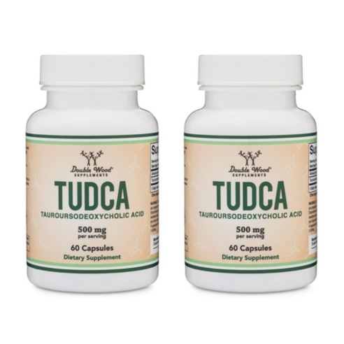 Double Wood TUDCA 500mg 더블 우드 투드카 간 효소 60캡슐, 60정, 3개
