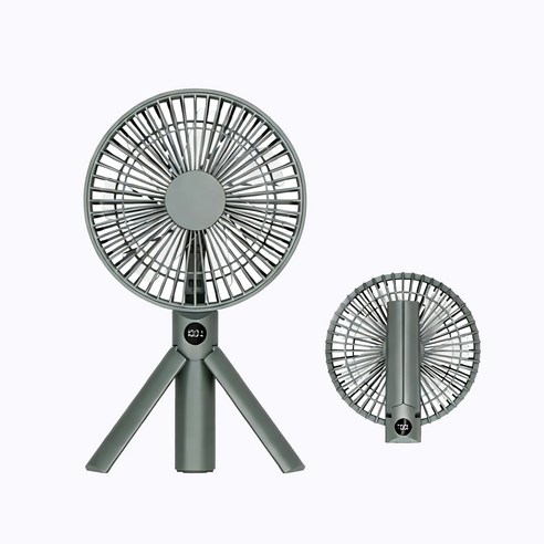 BLDC모터 대형 저소음 무선 접이식 손선풍기 16cm 휴대용 선풍기, 올리브 그린, DQ280