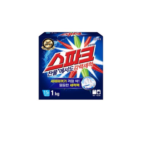 애경 스파크 1kg 세탁세제  분말세제