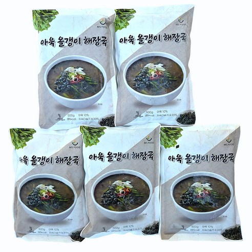 새마원 아욱올갱이 해장국 500g 다슬기 즉석식품 간편요리, 5개, 500g