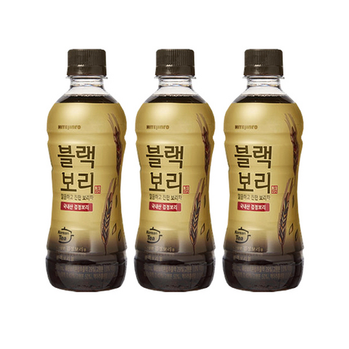 하이트진로 블랙보리 미니페트 340ml, 340ml, 10개