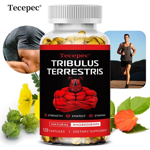 남성용 남가새추출물 캡슐 - 초강력 6700mg - 에너지, 지구력, 자연에너지 향상, non-GMO, 3개, 60회분