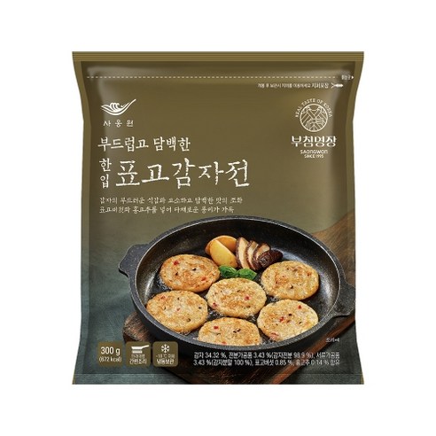 사옹원 한입 표고감자전, 300g, 3개