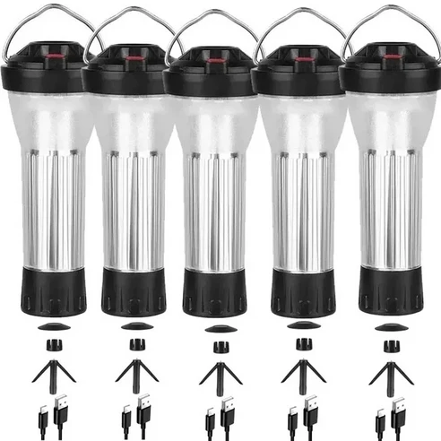 BATOT 5 Set 3000mAh 캠핑 랜턴 목표 제로 플랫 교체 램프 조명 모드 Led 손전등 비상