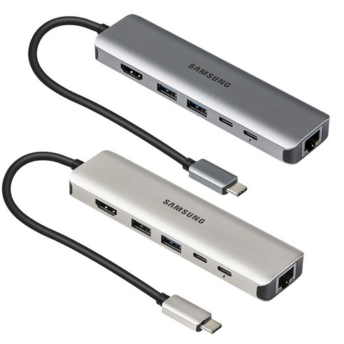 삼성전자 6in1 C타입 USB 멀티 허브 SL-MH1061 HDMI 8K 30Hz 100W 노트북 갤럭시북 갤럭시탭 호환, SL-MH1061C 샴페인골드, SD카드리더기, 샴페인골드, 1개