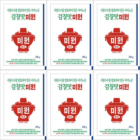 청정원 감칠맛나는미원, 250g, 6개