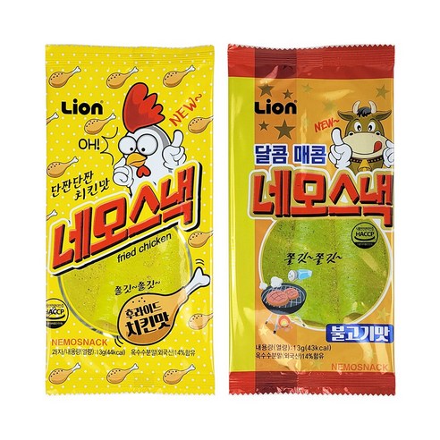 네모스낵 치킨맛 + 불고기맛