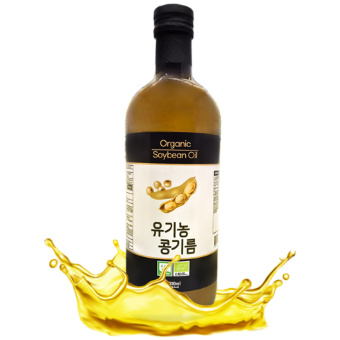 [상우] 프리미엄 유기농 NON-GMO 냉압착 식용유(콩기름), 1개, 1000ml