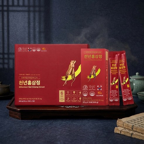 프리미엄 천년홍삼정 홍삼스틱 30포 진세노사이드 25mg, 30개, 20g
