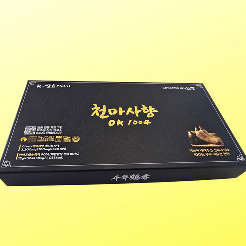 [섬장]무주 발효 천마 순도90% 사향 3200mg 천마사향, 1개, 384g