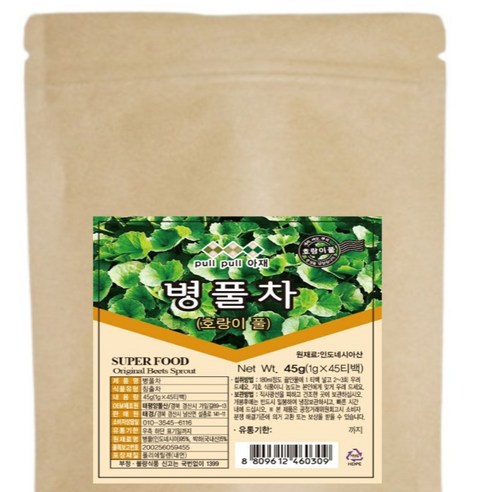병풀차 호랑이풀 덖음 숙성 티백차 45g, 45g, 3박스, 30개입