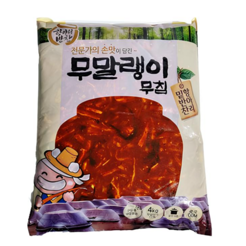 항아리반찬 무말랭이 무침, 4kg, 4개
