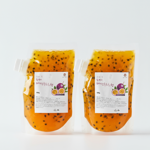 동화속 수제청 과일청 자일로스 패션후르츠청, 500g, 1개, 2개입