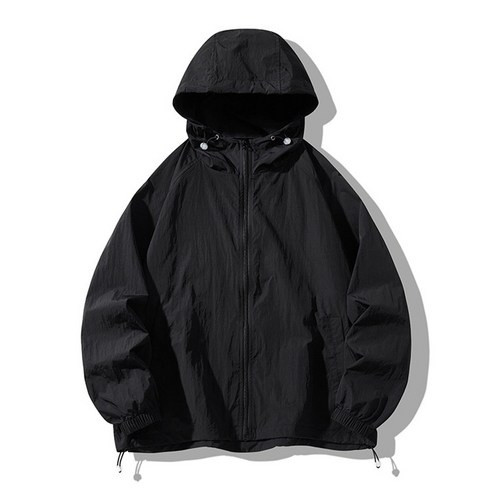 UPPERCUT 공용 라이트웨이트 경량 바람막이 후드 집업 윈드브레이커 자외선차단