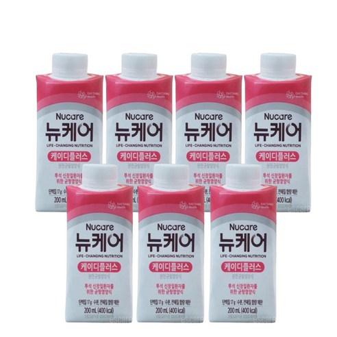뉴케어 케이디플러스 200ml 투석 신장질환자용 균형영양식 환자식 식사대용 고단백 신장환자 L아르기닌 선물용