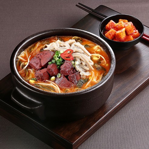 레브 대용량 한우 선지해장국 소양 우거지, 1개, 1.13kg