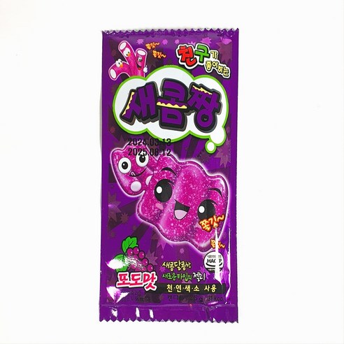 [무료배송] 새콤짱 포도맛 35g, 35g, 6개