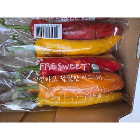 길쭉하고 달달한 바나나 파프리카 (팔레르모) - 1.5kg (9~16개내외)