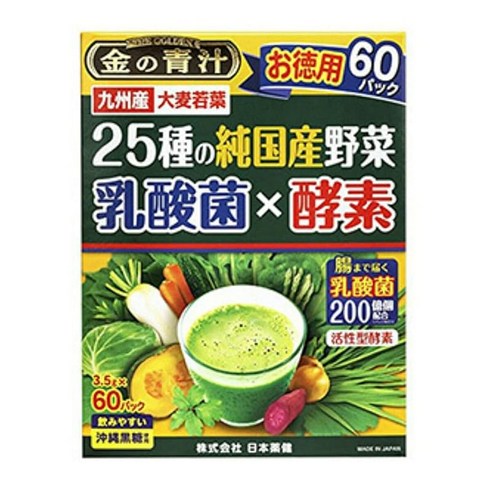 일본 약건 25종의 순국산 야채 유산균×효소 60포