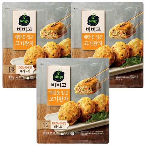 (냉동)[비비고]계란옷입은고기완자