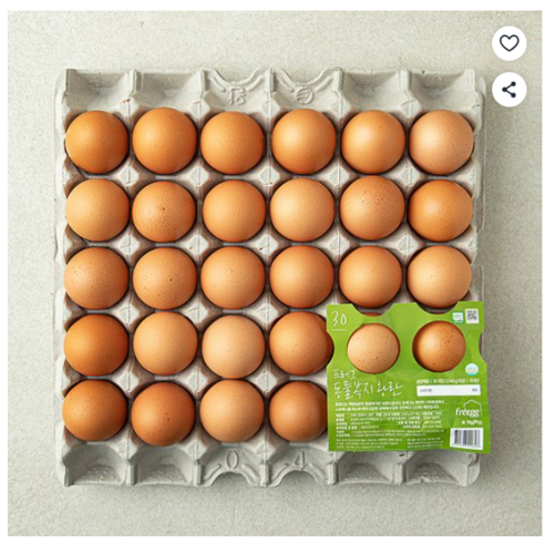 프레그 동물복지 인증 계림농장 왕란 2040g