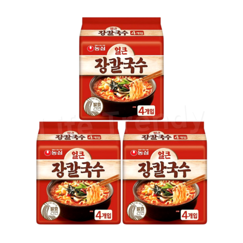 농심 얼큰 장칼국수 412g