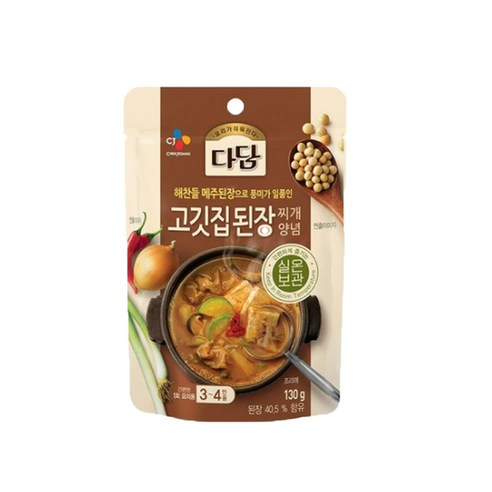 다담 고깃집 된장찌개 양념, 130g, 8개