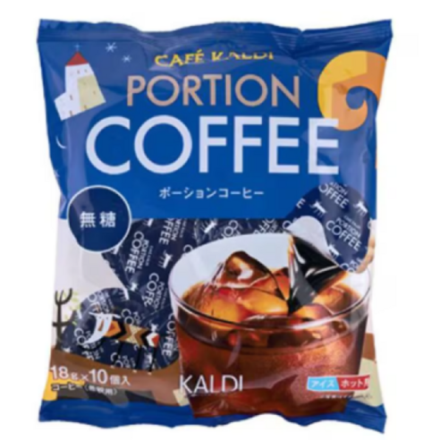 일본 칼디 포션 커피 무설탕 희석 아이스 핫 커피 KALDI PORTION, 1개, 10개입, 180g
