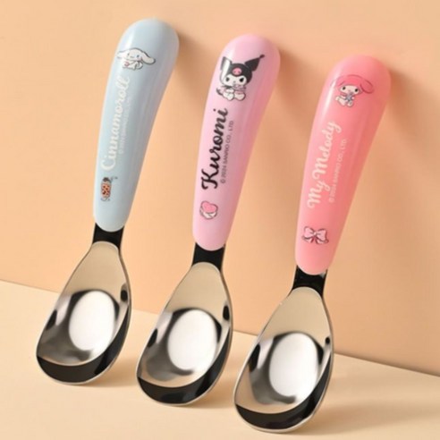 딜리고 산리오 유아 스푼 베이비 출산선물 실용적스푼 육아용품, 1
