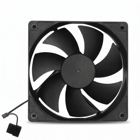 3.5 인치 HDD 하드디스크 5베이 대용량 PC 하드랙 120mm 쿨링팬 NAS 확장 케이지, 1개, 120mm 쿨링팬