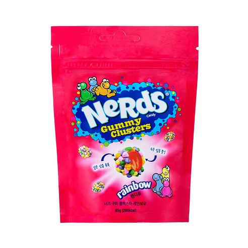 너즈 구미 클러스터 레인보우 스파클링 젤리, 85g, 1개