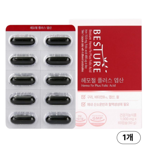 베스처 헤모철 플러스 엽산 60p