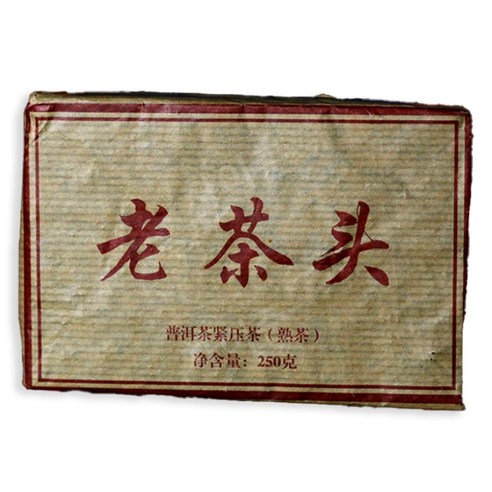 운남성 보이차 노차두 숙차 2010년 운남 맹해 진년 고수 노차전 250g