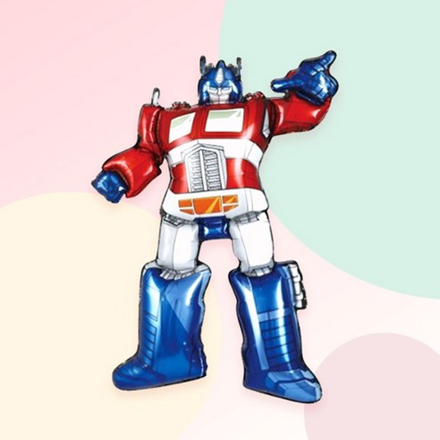 [예쁨주의지호] HR_히어로풍선모음 / 스파이더맨풍선/ 어벤져스/남아풍선/ 헐크/스파이더맨/아이언맨/배트맨 /손풍선, HR_로봇풍선_ 옵티머스 레드블루