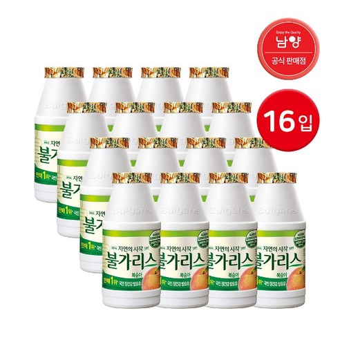 남양유업 남양 불가리스 복숭아 150ml 16입 (4입x4개), 16개, 150ml
