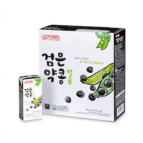 삼육 검은약콩칼슘두유 190ml, 190ml, 64개