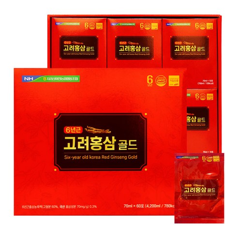 지리산마천농협 6년근 고려홍삼골드 60포