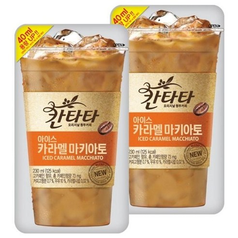 칸타타 아이스 카라멜 마키아또 230ml 5개, 230ml