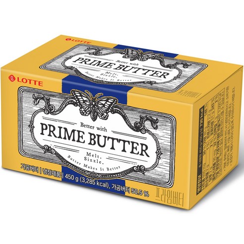 롯데푸드 프라임 버터 450g(무료냉장배송), 3개, 450g
