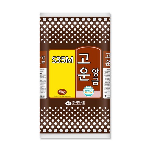 고운앙금 s35m 5kg 저당앙금 대두식품