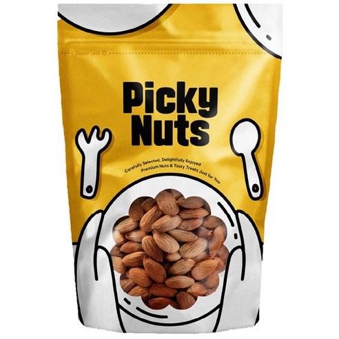 [25년 햇제품] 피키너츠 볶은아몬드 지퍼형, 1kg, 1개