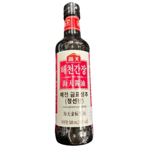 해천 금표생추간장 500ml 생추왕, 500ml, 2개